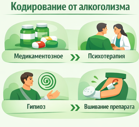 кодирование от алкоголизма в Печорах Санати